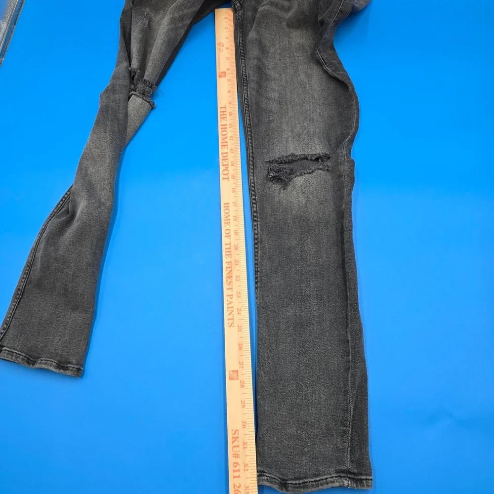 True Religion‎ Geno Men's Relaxed Slim Jeans Black Distressed 28